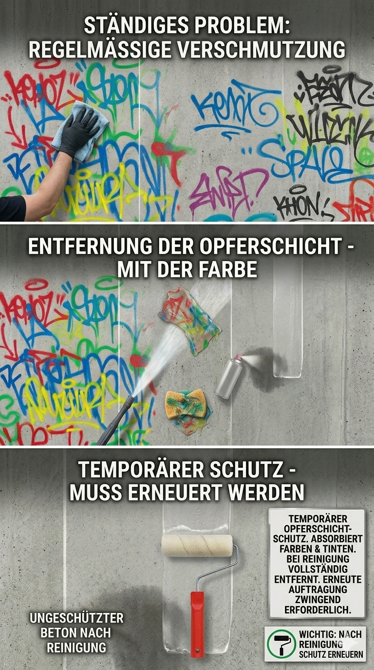 temporärer Graffitischutz
